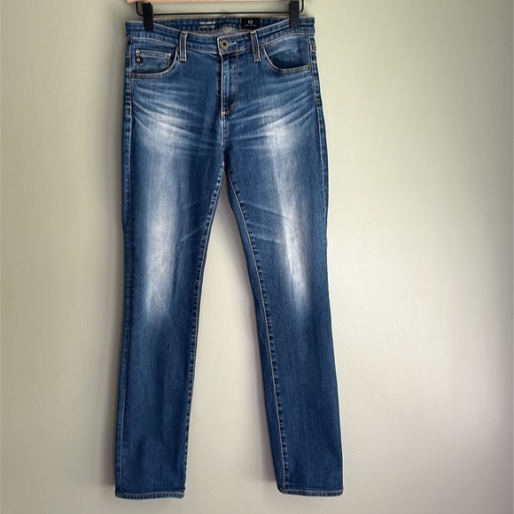 Adriano Goldschmied Harper Essential Straight Jeans Whiskering Faded Flaw 27 - Picture 1 of 9